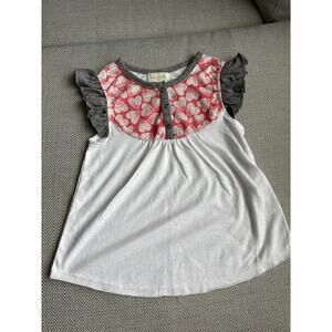 🔴Miki Miette Heart shirt girls size 5‎